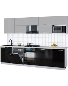 Кухонный гарнитур Интерлиния Мила Gloss 3.0-ПМ2