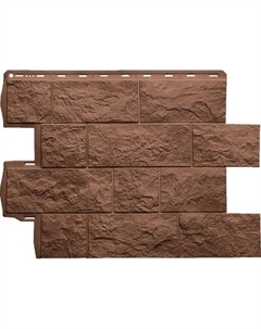 Фасадная панель Альта-профиль ЭКО Туф Терракотовый