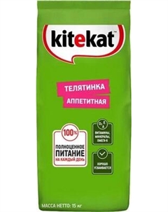 Сухой корм для кошек Kitekat Телятинка аппетитная