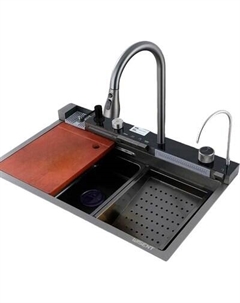Мойка кухонная со смесителем Wisent WG-37545BDF