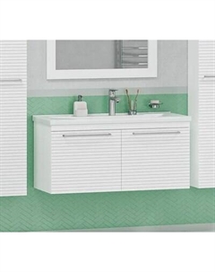 Тумба с умывальником Misty Catania 100 / CAT-01100-074П+Р-Евв14100-Д