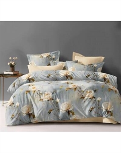 Комплект постельного белья Реноме 1.5сп Оливковая коллекция. Простыня на резинке УУ 6866