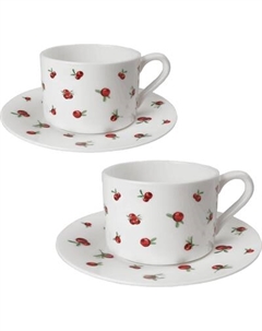 Набор для чая/кофе Mandarin Decor Брусника / DS14F24702-250-2W Mandarin decor