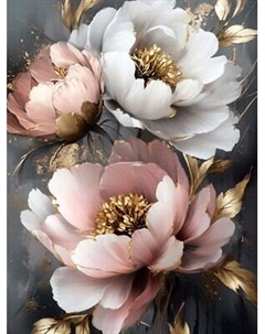 Набор алмазной вышивки Феникс+ Пионы с золотом / 70846 Feniks