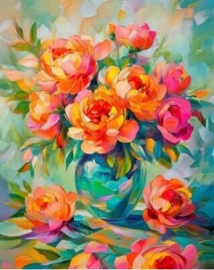 Набор алмазной вышивки Феникс+ Коралловые пионы / 70820 Feniks