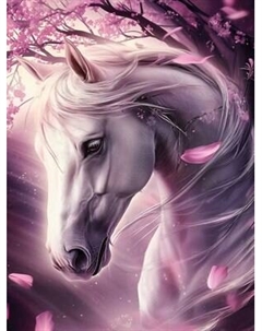 Набор алмазной вышивки Феникс+ Лошадь и сакура / 70809 Feniks