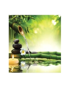 Шторка-занавеска для ванны JoyArty Бамбуковый кран / sc_7709 Joyarty