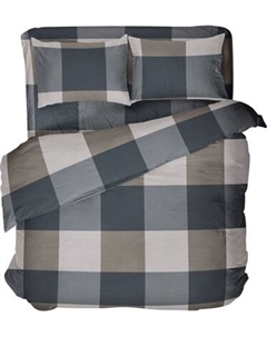Комплект постельного белья Samsara Клетка Евро стандарт 50x70 / 220-28