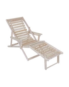 Складной шезлонг Мебелик С подлокотниками