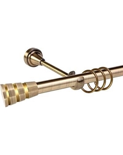 Карниз для штор АС ФОРОС Grace D19Г + наконечники Пегас золото Ас форос