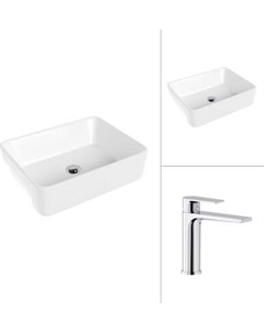 Умывальник со смесителем Lauter 21675 + Reef 21CK678C