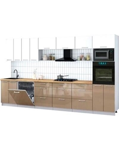 Кухонный гарнитур Интерлиния Мила Gloss 3.6-ПМ1-2