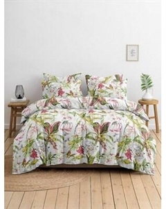 Комплект постельного белья Ночь нежна Гарден бердс 2сп Евро 70x70 / 70823-1+70471-8
