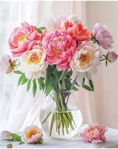 Набор алмазной вышивки Феникс+ Букет пионов / 70857 Feniks
