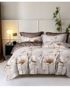 Комплект постельного белья Реноме 2сп Оливковая коллекция. Простыня на резинке УУ 6919