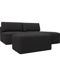 Комплект мягкой мебели Лига Диванов Лига-060 НПБ угол универсальный с пуфом / 129690 Лига диванов