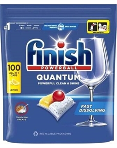 Капсулы для посудомоечных машин Finish Quantum Лимон