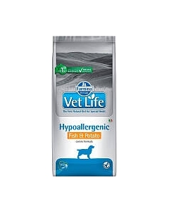Сухой ветеринарный корм для собак Farmina Vet Life Hypoallergenic Fish & Potato