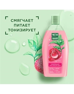 Гель для душа Чистая Линия Питательный Сладкая клубника и мята Чистая линия