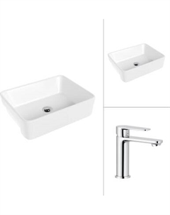 Умывальник со смесителем Lauter 21675 + Moon 21СK691C