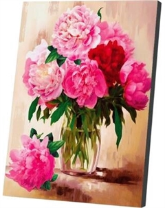 Картина по номерам Школа талантов Пионы / 9898599