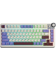 Клавиатура AU75 (бежевый/фиолетовый/красный) Aula