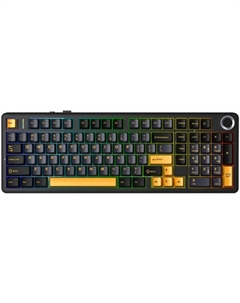 Клавиатура F99 Pro (Black-Dark Blue-Orange) Aula