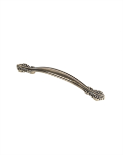 Ручка мебельная скоба металлическая WERON 128 античная латунь Aks