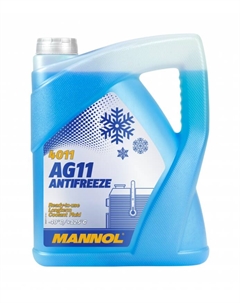 Антифриз 4011 AG11 -40°C Longterm (синий) 5л Mannol