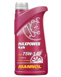 Трансмиссионное масло 8102 Maxpower 4x4 SAE 75W-140 API GL-5 1л Mannol