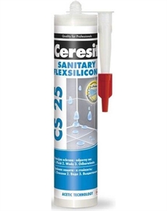 Герметик санитарный силикон CS 25 бежевый 280мл Ceresit
