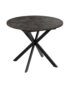 Стол раздвижной МЭДИСОН Тип 1 1000(1315)х1000х750 черные опоры/ателье темный Трия