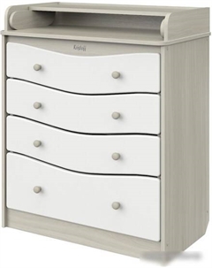 Детский комод Kristoff МДФ (шимо светлый/белый) Атон мебель