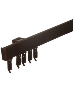 Карниз для штор Премиум Д-2 (1.5м, черный) Lm decor