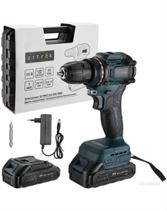 Дрель-шуруповерт Greenpower 20 PRO 085-1314 (с 2-мя АКБ, кейс) Zitrek