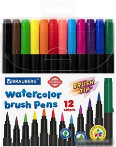 Фломастеры Premium 152195 (12 цв) Brauberg