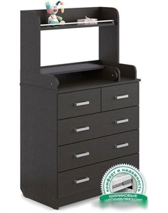 Детский комод Сириус-2 с полкой 805 (венге) Атон мебель