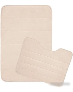 Набор ковриков Велюр 7174 (бежевый) Вилина