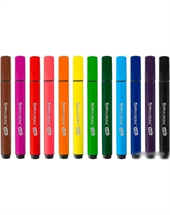 Фломастеры Kids. Ультрасмываемые 152191 (12 цв) Brauberg