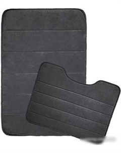 Набор ковриков Велюр 7174 (черный) Вилина