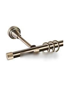 Карниз для штор Grace D16Г + заглушка Плоская (1.4м, антик) Ас форос