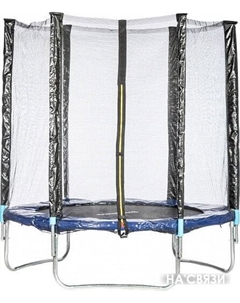 Батут Favorite 14FT (синий, с сеткой и лестницей) Sundays