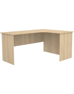 Стол СПУ-Л угловой 1600x1200x755 (левый, дуб млечный) Мдк