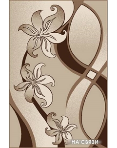 Ковер для жилой комнаты f1673z7 160x230 (коричневый) Витебские ковры