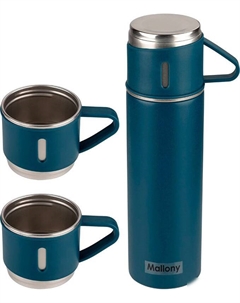 Термос Festa с кружками 500мл (синий) Mallony