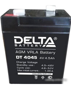 Аккумулятор для ИБП DT 4045 (4В/4.5 А·ч) Delta