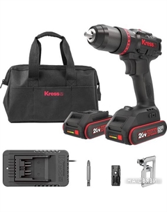 Ударная дрель-шуруповерт KUC30.1 (с 2-мя АКБ, сумка) Kress