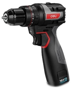 Ударная дрель-шуруповерт EDE-CZ16-1D2 (с 2-мя АКБ) Deli