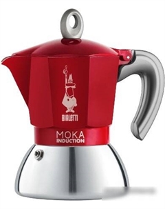 Гейзерная кофеварка New moka induction (2 порции, красный) Bialetti