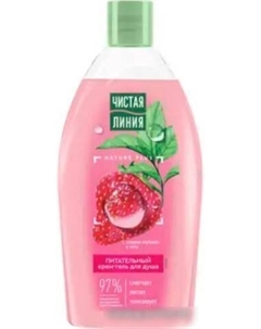Гель для душа Питательный Сладкая клубника и мята 750 мл Чистая линия